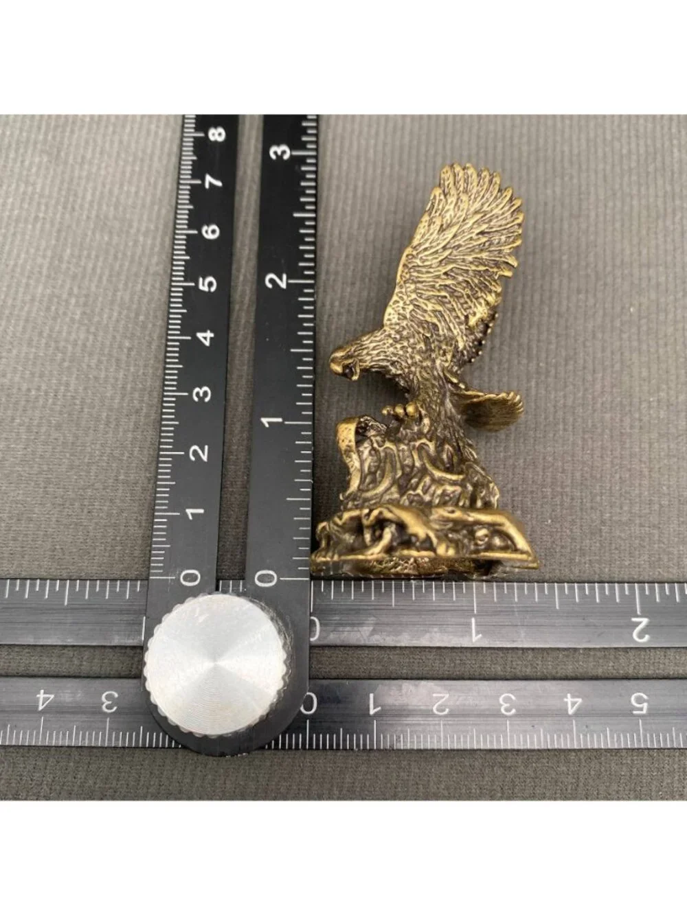 Brass Eagle Spirit Animal Figurine Strength Freedom Vision Protection Talisman‎